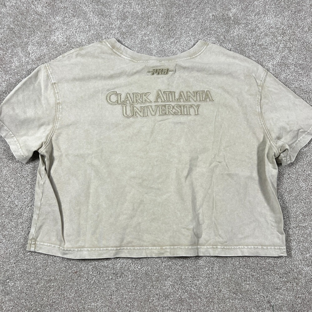 Pro Standard Womens Medium Tan Clark Atlanta University Panthers T-Shirt NWT - Picture 3 of 7
